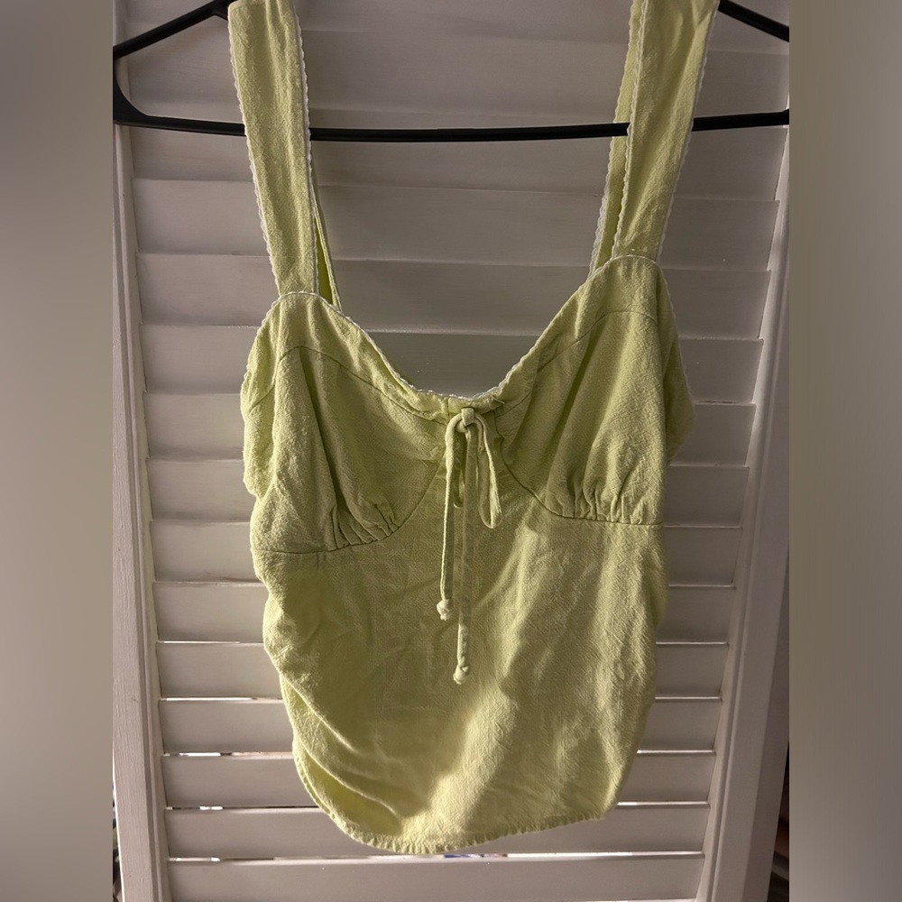 Green tank top